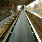 Hot dip galvanized belt conveyors
